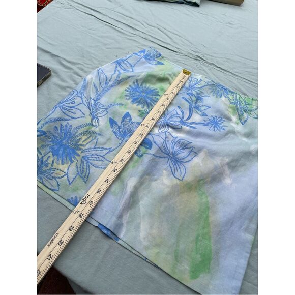 Tsunami size 8 silk linen tropical print skirt. Beach resort cruise ship. - Picture 4 of 8